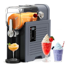 Adjustable Slushie & Soft Serve Ice Cream Machine – Frozen Drink Maker with 6 Preset Programs, Delay Start, Ice Retention & Auto-Cleaning, Ideal for Slush, Smoothies, Milkshakes & More